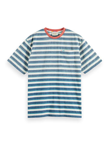 Scotch & Soda Shirt blauw/wit