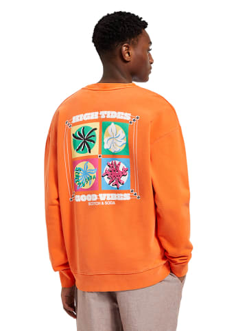 Scotch & Soda Sweatshirt oranje