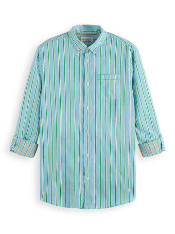 Scotch & Soda Blouse lichtblauw/groen