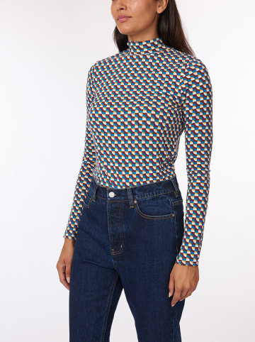 Scotch & Soda Sweter w kolorze błękitno-bordowym