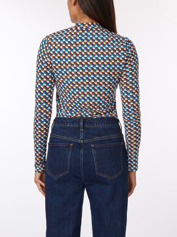 Scotch & Soda Sweter w kolorze błękitno-bordowym
