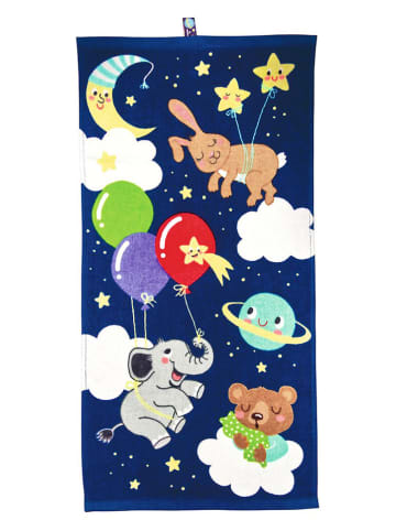 moses. 2-delige set: magische handdoeken donkerblauw/mintgroen - (L)60 x (B)30 cm