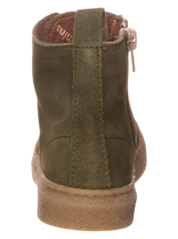 kmins Leren boots kaki