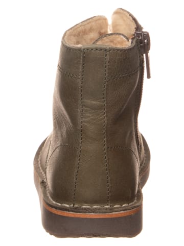 kmins Leren boots kaki