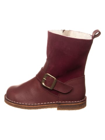 kmins Leren winterlaarzen bordeaux