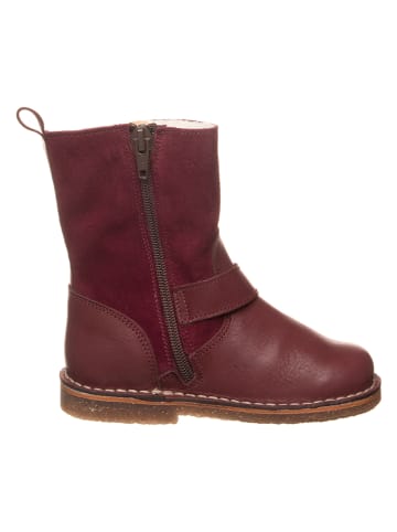 kmins Leren winterlaarzen bordeaux