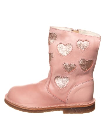 kmins Leder-Winterstiefel in Rosa