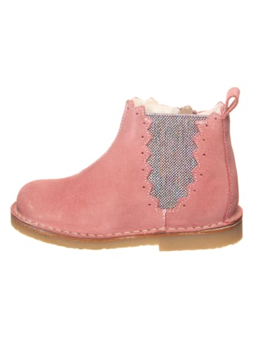 kmins Leder-Boots in Rosa