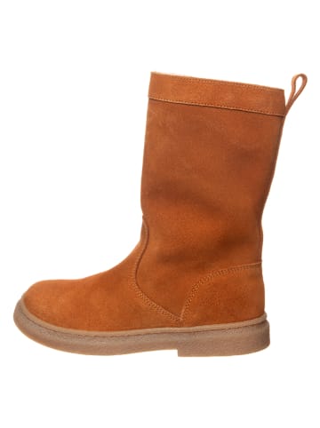 kmins Leder-Winterstiefel in Hellbraun