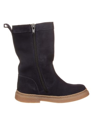 kmins Leren winterlaarzen donkerblauw