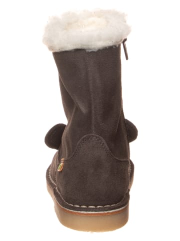 kmins Leder-Winterstiefel in Braun