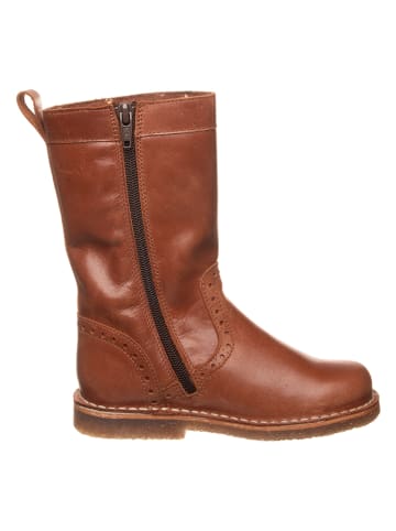 kmins Leder-Stiefel in Hellbraun
