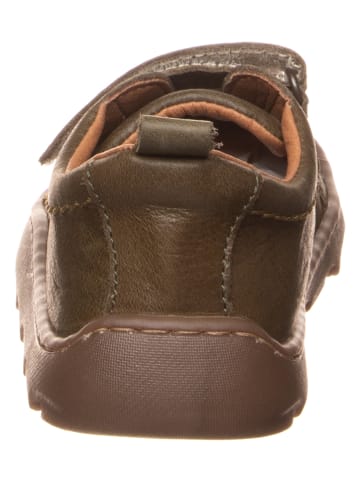 kmins Leder-Barfußschuhe in Khaki