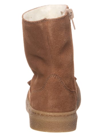 kmins Leder-Winterstiefel in Hellbraun