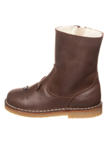 kmins Leder-Winterstiefel in Braun