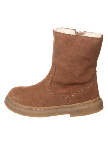 kmins Leder-Winterstiefel in Hellbraun