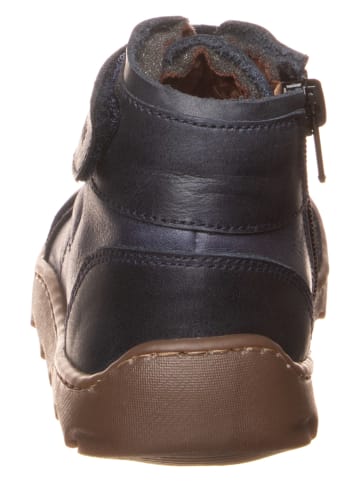 kmins Leren barefootschoenen donkerblauw