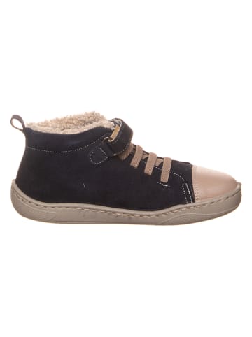 kmins Leren barefootschoenen antraciet