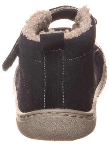 kmins Leder-Barfuß-Schnürschuh in Anthrazit