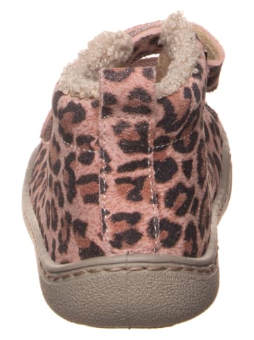 kmins Leren barefootveterschoenen lichtroze/bruin