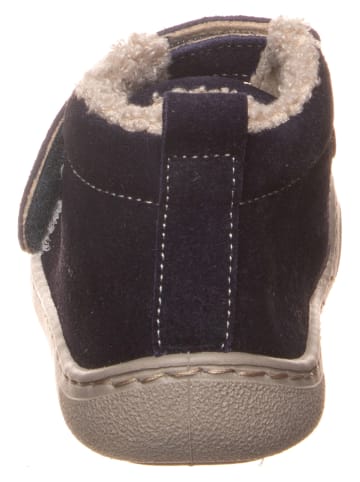 kmins Leder-Barfuß-Schnürschuh in Dunkelblau