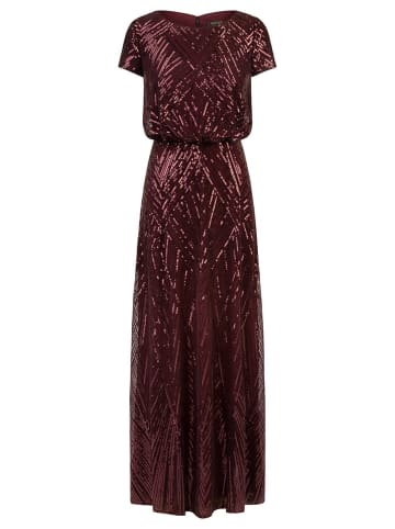 APART Paillettenkleid in Bordeaux