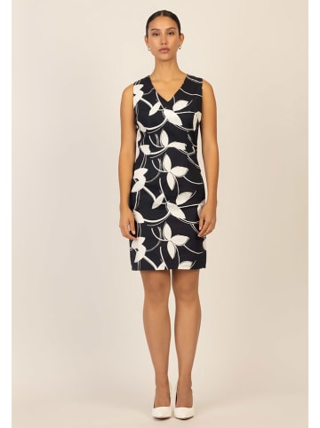 APART Kleid in Dunkelblau/ Creme