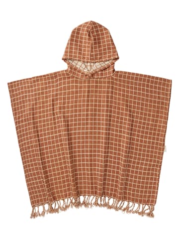FABELAB Badeponcho in Hellbraun