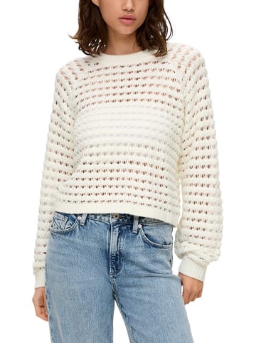 QS by s.Oliver Pullover in Weiß