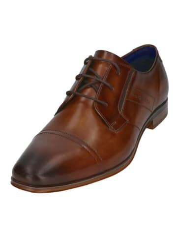 Bugatti Leder-Schnürschuhe in Braun