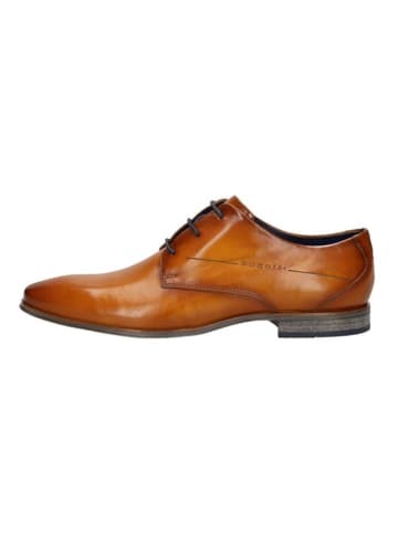 Bugatti Leren veterschoenen lichtbruin