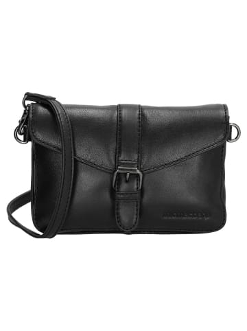 micmacbags Skórzana torebka w kolorze czarnym - 19 x 11 x 5 cm