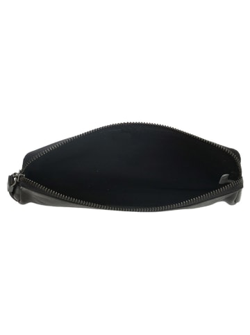 HIDE & STITCHES Leren etui zwart - (B)22 x (H)8 x (D)3 cm