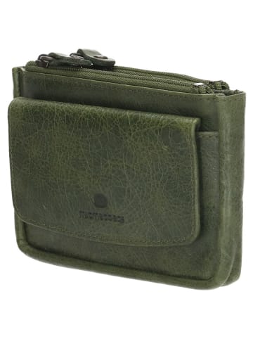 micmacbags Leder-Schlüsseletui in Khaki - (B)13 x (H)7 x (T)2 cm
