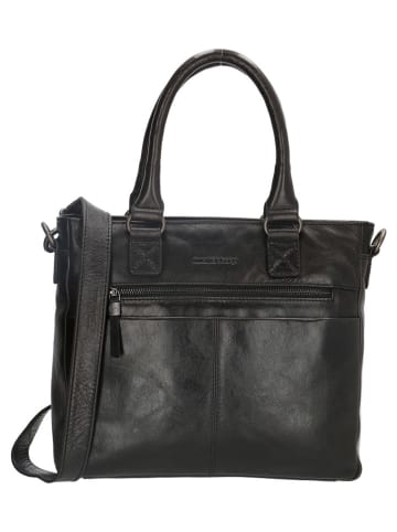 micmacbags Leren handtas zwart - (B)33 x (H)28 x (D)9 cm