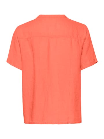 Cream Leinen-Bluse in Orange