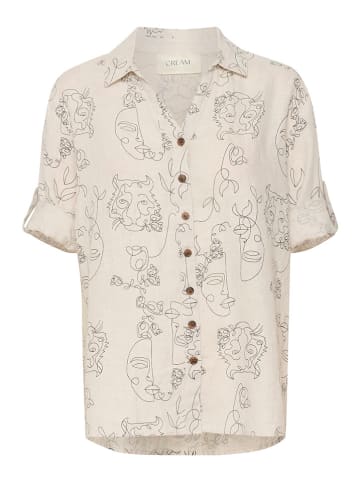 Cream Linnen blouse crème