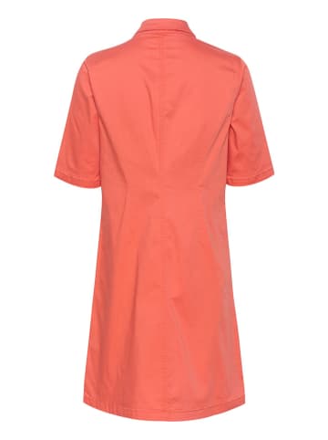 Cream Jurk oranje