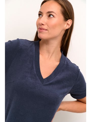 Cream Jurk donkerblauw