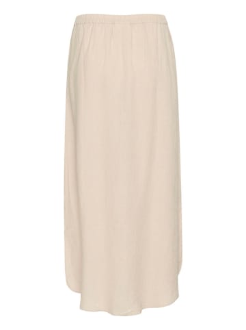 Cream Leinen-Rock in Beige