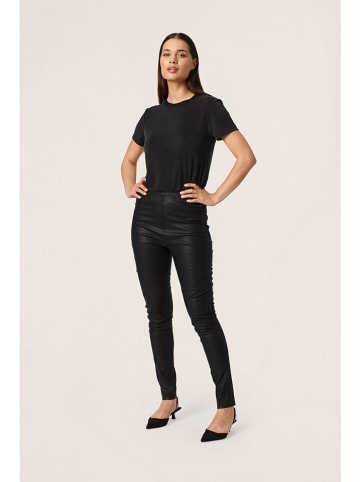 Soaked in Luxury Kunstlederleggings in Schwarz