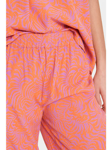 SAINT TROPEZ Hose in Pink/ Orange