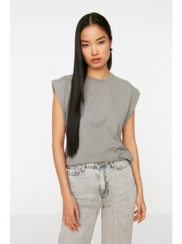 trendyol Shirt in Grau