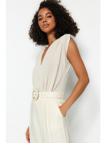 trendyol Blusenbody in Creme