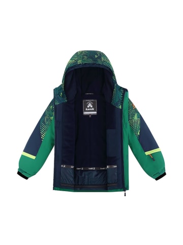 Kamik Winterjas "Bryson" groen/donkerblauw