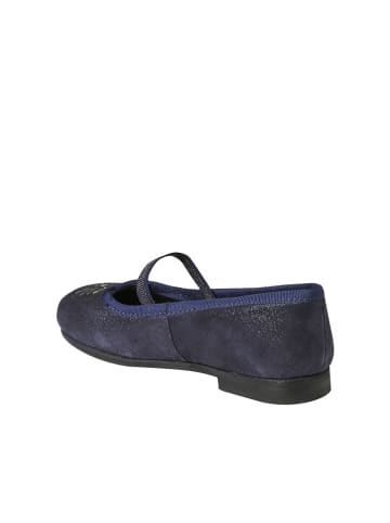 vertbaudet Leder-Ballerinas in Dunkelblau