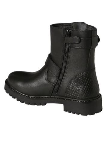 vertbaudet Leder-Boots in Schwarz