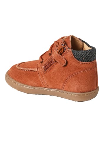 vertbaudet Leder-Boots in Hellbraun