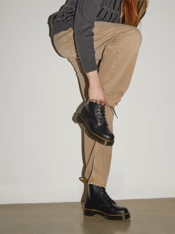 Dr. Martens Leren enkelboots zwart