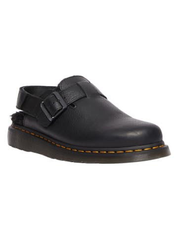 Dr. Martens Leder-Clogs in Schwarz